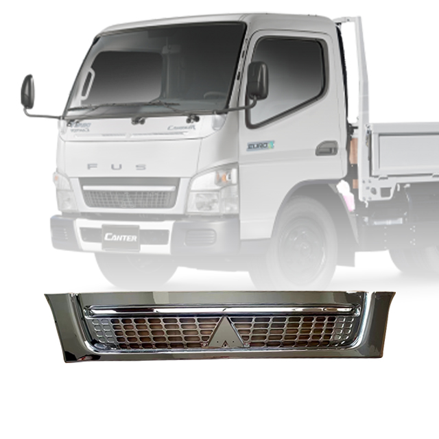 GELING Auto Parts White Long Front Radiator Chrome Grille FOR MITSUBISHI TRUCK CANTER 2005 2014 - 2010